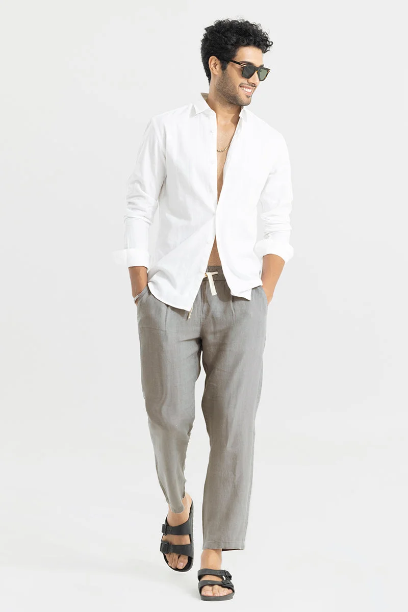 SNITCH Ace Grey Linen Pant